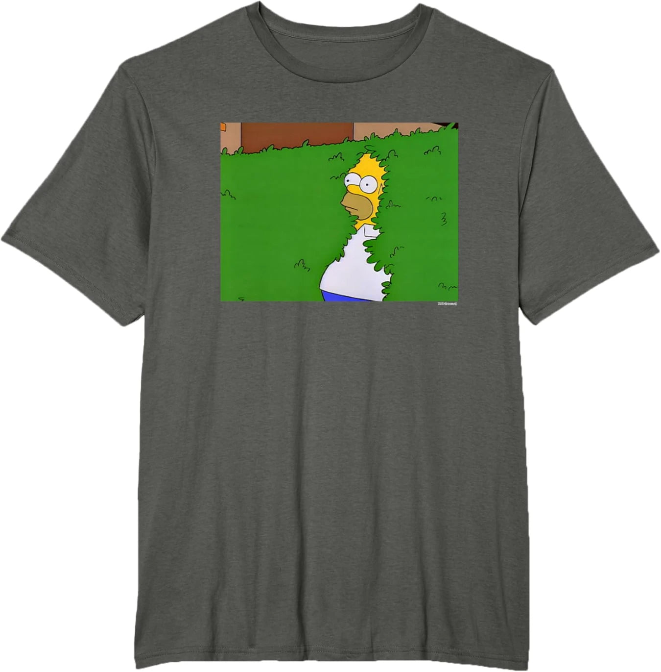 The Simpsons Homer Hedge Meme T-Shirt Small S-4XL  Tee Santa Tee Funny Graphic Tee Retro Summer Man Woman