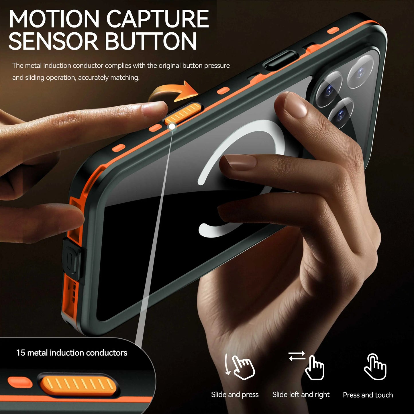 New Hot Sale 360° Shockproof and Dustproof IP68 Professional Waterproof Phone Case for iPhone 17 Pro Max / 17 Pro / 17 Air / 17