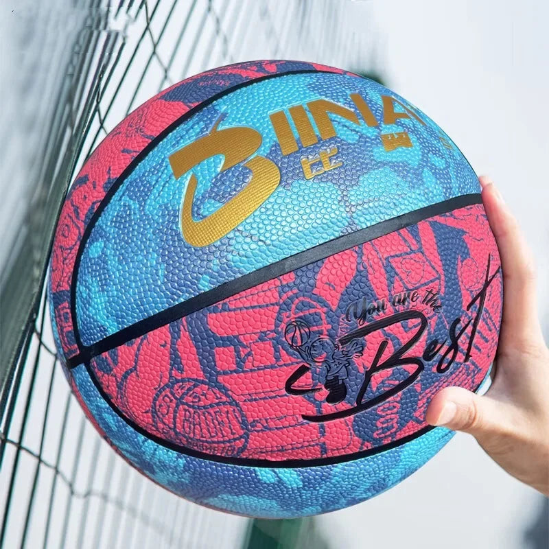 Size 5 Basketball Wear-Resistant PU Material Children Youth Match Training Basketalls Outdoor Indoor Beginner Training Balls