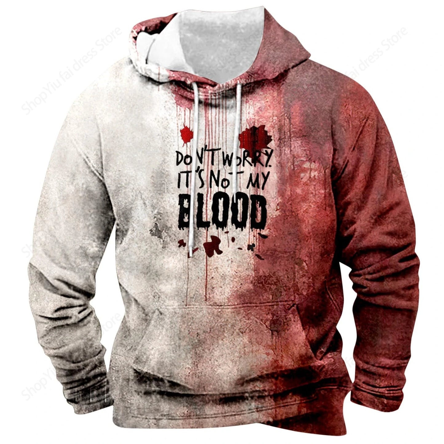 Horror Blood 3d Print Hoodie Men Women Fashion Hoodies Halloween Sweatshirt Boy Coats Women Sweats Men's Hoodie Letter Print