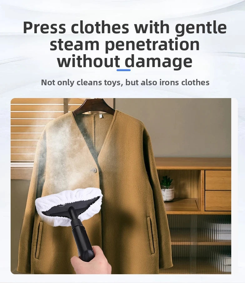 Hand-Held Steam Cleaner, High-Temperature Sterilization And Decontamination, Multifunctional Household Portable Large Water Tank