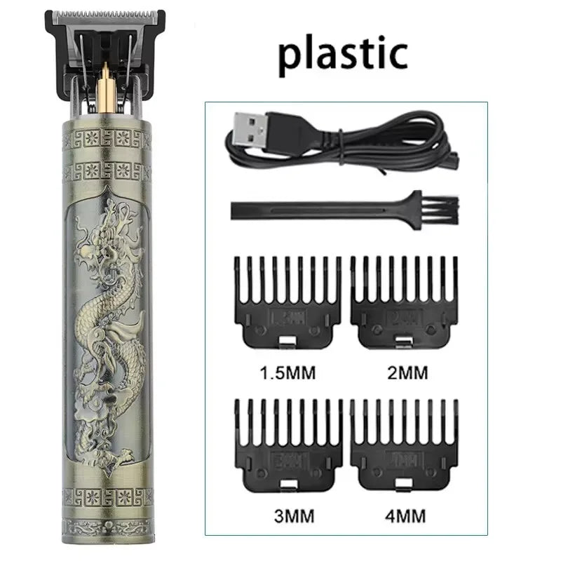 Cordless Hair Clipper for Men, USB Rechargeable, T-Blade Trimmer, Smooth Cutting for Home/Salon, Men's Grooming Kit
