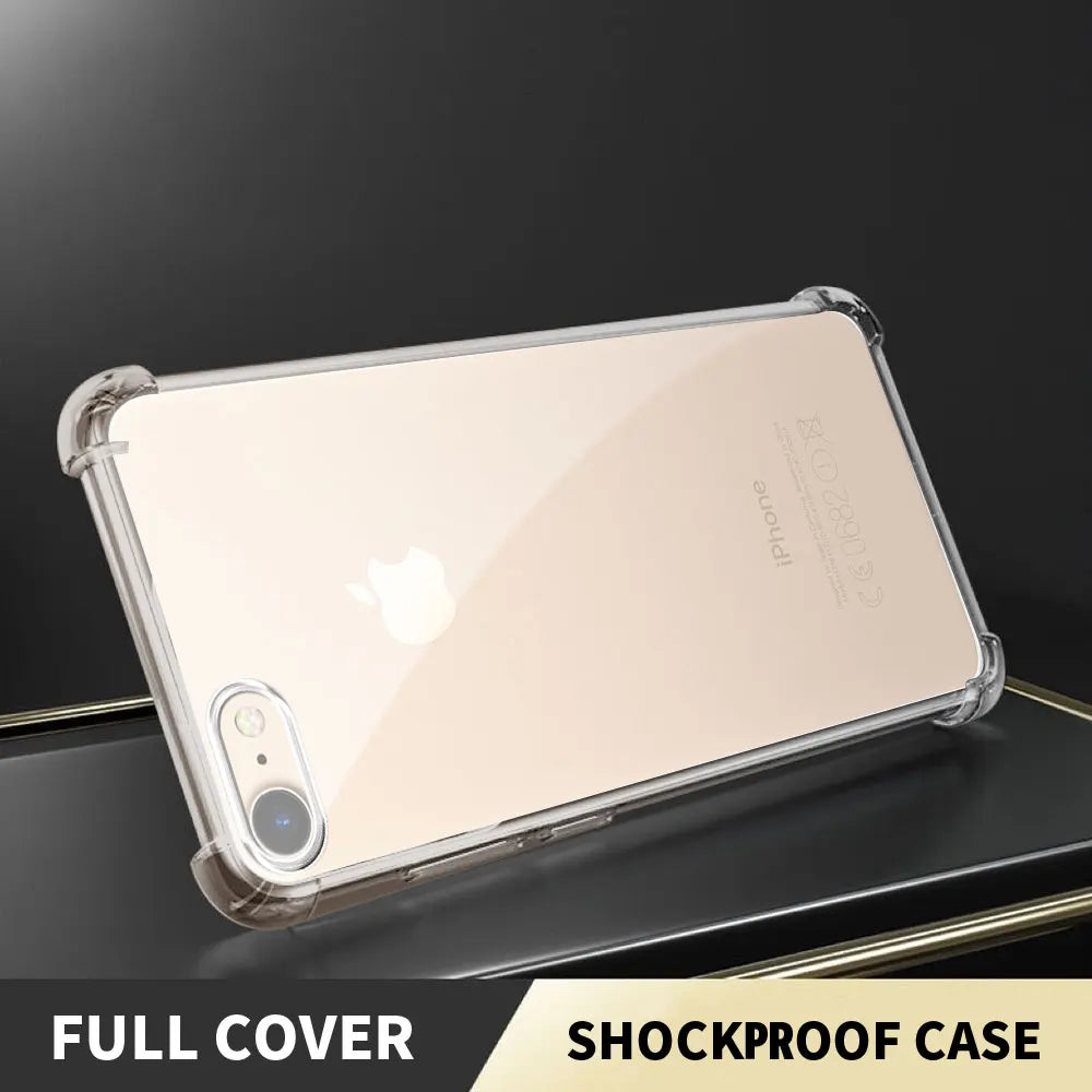 Shockproof Airbag Clear Phone Case For iPhone SE 2020/SE2 2022/ iPhone 7 Plus /8 Plus Case Soft Silicone Protect Back Cover