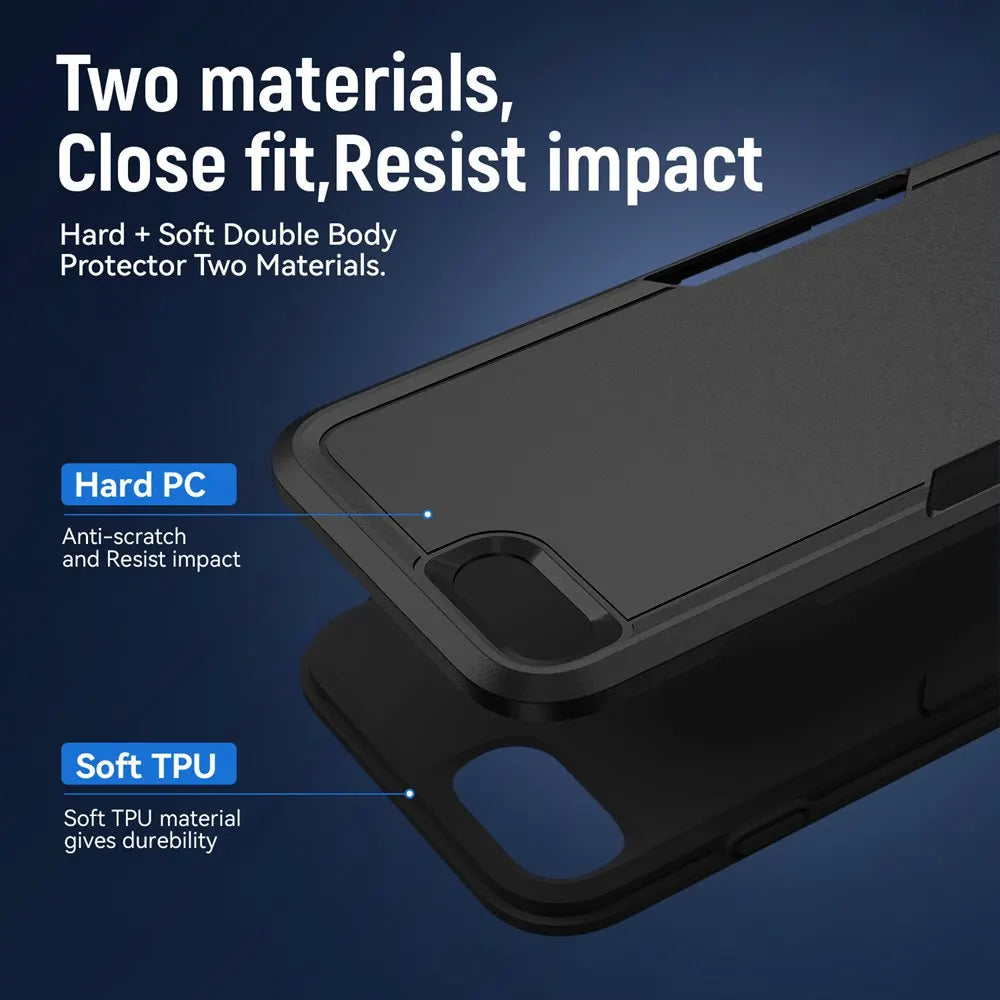 Fit iPhone SE 3 2022 Case Shockproof Hybrid Case Dual Layer Design Hard Cover For iPhone SE 2 2020/iPhone 6/6S/7/8 Plus Cases