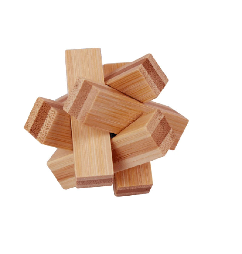 Wooden Puzzle Games Brain Teasers Toy 3D Puzzles for Teens and Adults Logic Puzzle Wood Magic Cube Brain Teaser Assembling Toys