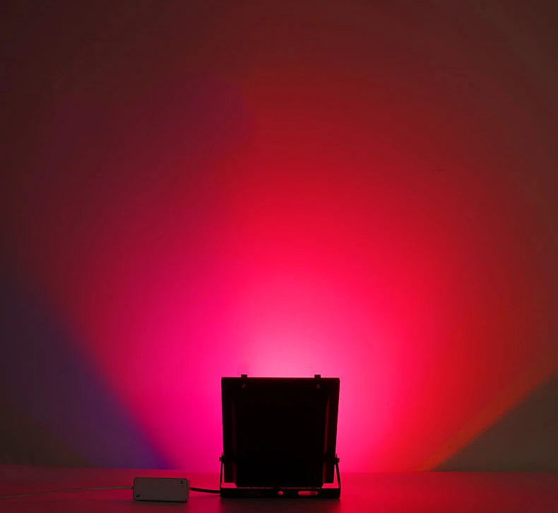 Led Colorful Floodlight Colorful RGB Color-changing Spotlight Outdoor Waterproof Landscape Garden Square Park Tree Greening Lamp
