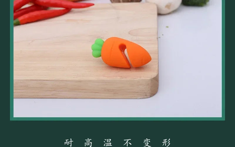 Cute Silicone Pot Lid Anti-spill Rack Heat-resistant Anti-Overflow Stoppers Pot Cover Lifter Holder Creative Kitchen Tool Gadget