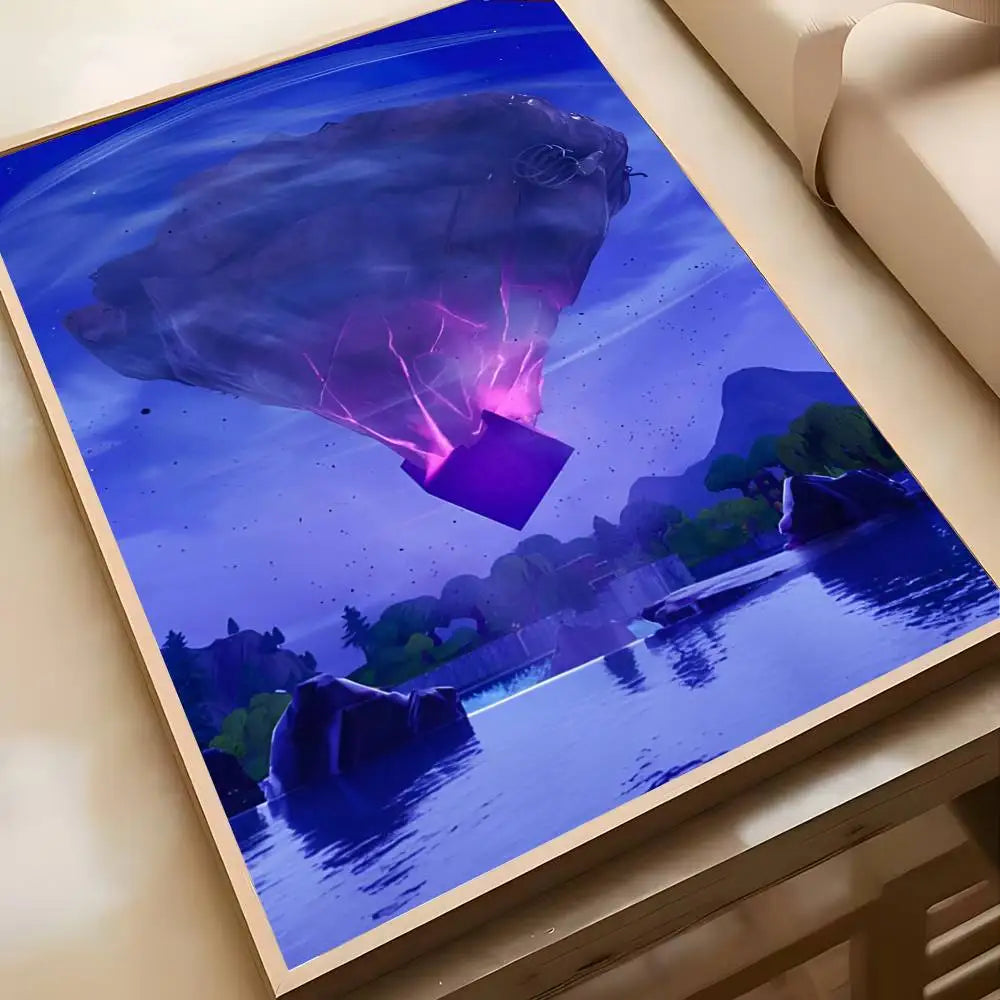 Hot Game F-Fortnites-Wallpaper Cool Poster Art painting poster with prints Home bedroom living room decoration gift