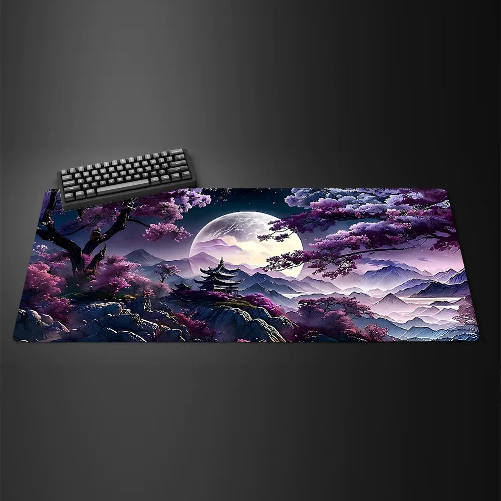 White Black Mouse Pad XXL Gaming Computer Mausepad Big Art Deskmat Playmat Laptop Office Accessories Carpet Non-Slip Mat 800x400