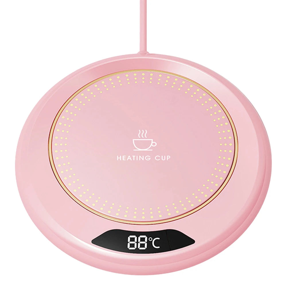 Electric Cup Warmer Coffee Mug Heating Coaster 3 Temperature Setting Thermostatic Hot Plate Tea Water Heating Pad USB Cup Heater
