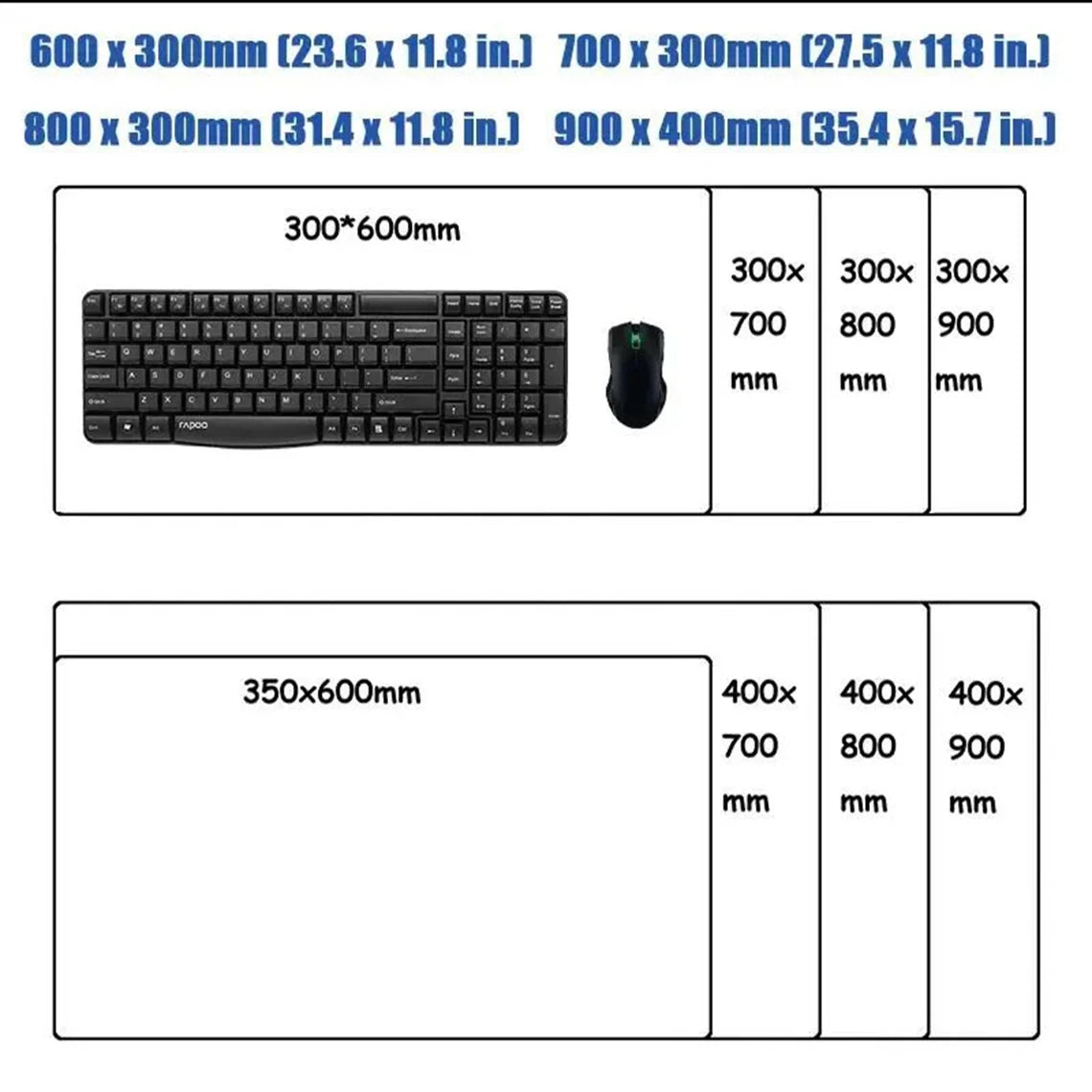 Blue Large Gaming Mouse Pad XXL Strata Liquid Deskmat Non-Slip Rubber Game Mouse Mat Computer Keyboard Mats Big Mausepad Gamer