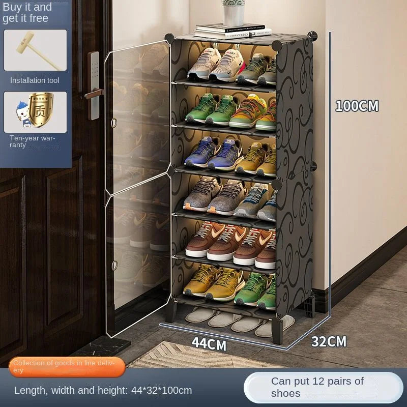 Shoe Rack Storage Shelf Shoes Entrance Hallway Furniture Cupboards Splicing Dustproof Transparent Box Organizador De Zapatos