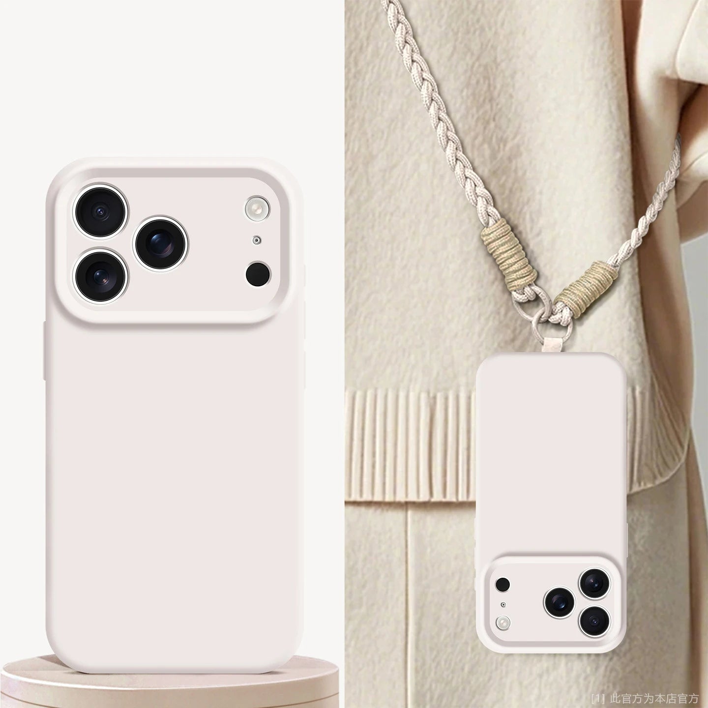 Liquid Silicone Phone Case For iPhone 17 Pro Max 17Air 16 17 Pro 15 14 Plus With Crossbody Lanyard camera Protection Coque Cover