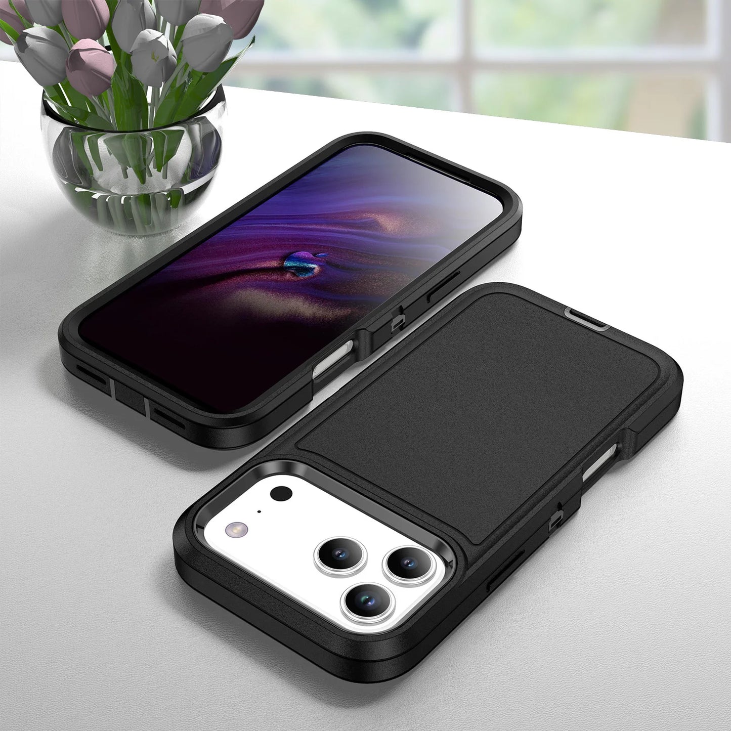 Case For iPhone 17 16 15 14 13 12 11 Pro Max XS XR 8 Plus Heavy Duty Shockproof Anti-Scratch Rugged Protective with Full Cover