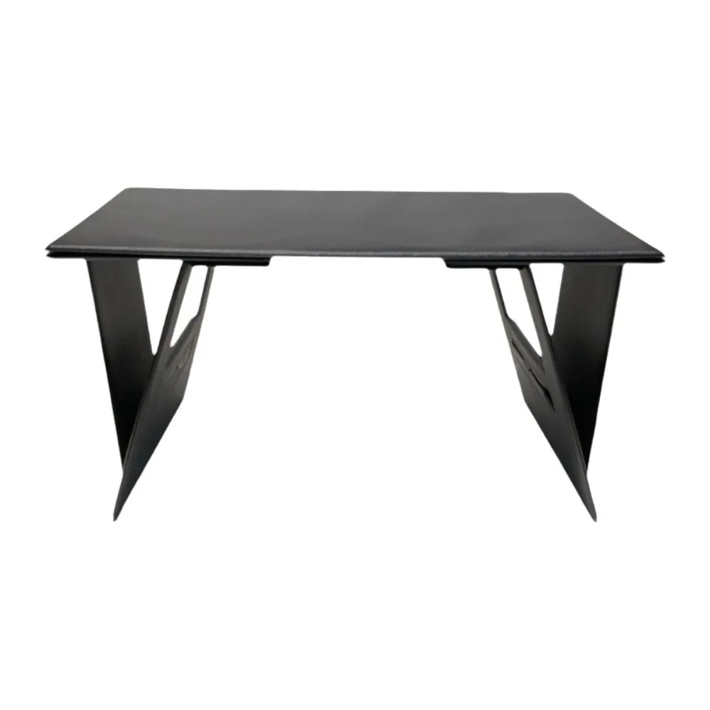 6-in-1 Function Foldable Laptop Stand Ultra-Thin Profile PU Leather Surface Computer Support Adjustable Portable Laptop Desk
