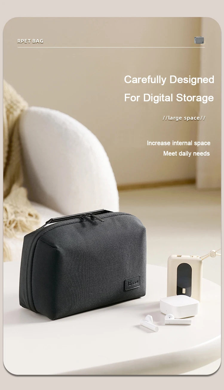 Electronics Organizer Travel Case, Water Resistant Travel Bag Cable Organizer for Essentials, Tech Pouch Accessories Storage