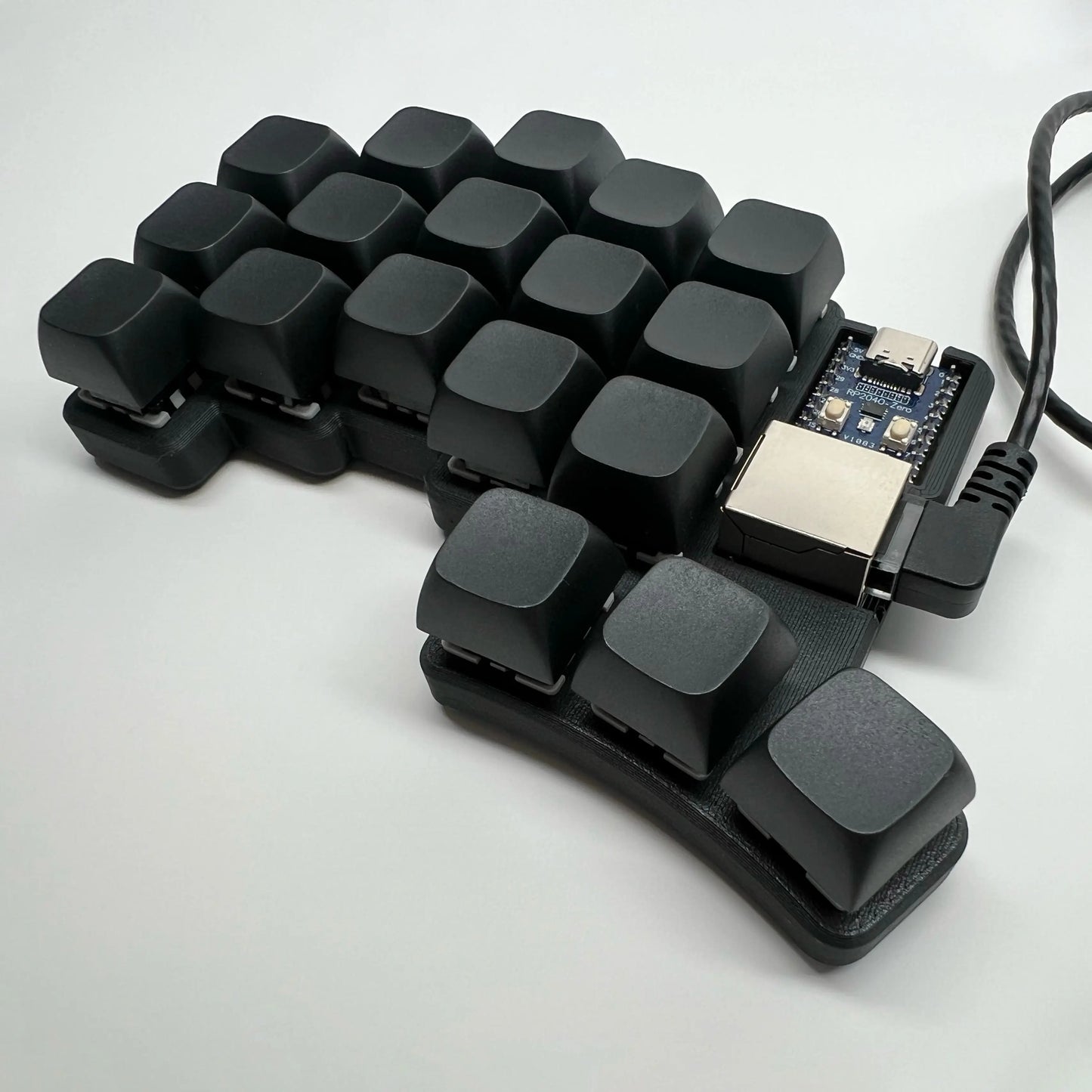 Cheapino V2 Split Keyboard - MX Silent Switches Wired QMK Firmware Vial Ergonomic Mechanical Keyboard Pre-soldered DIY Kit