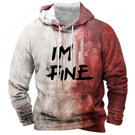 Horror Blood 3d Print Hoodie Men Women Fashion Hoodies Halloween Sweatshirt Boy Coats Women Sweats Men's Hoodie Letter Print