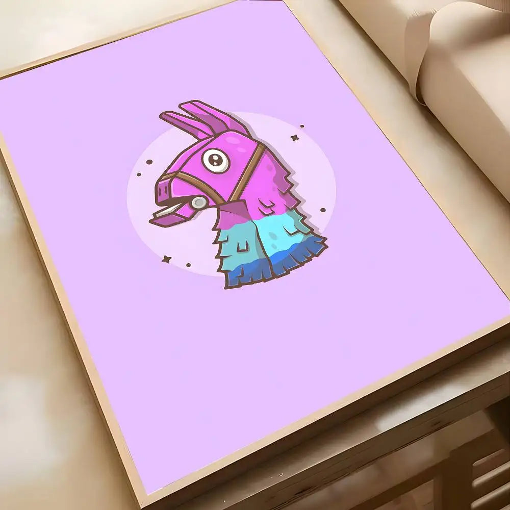 Hot Game F-Fortnites-Wallpaper Cool Poster Art painting poster with prints Home bedroom living room decoration gift