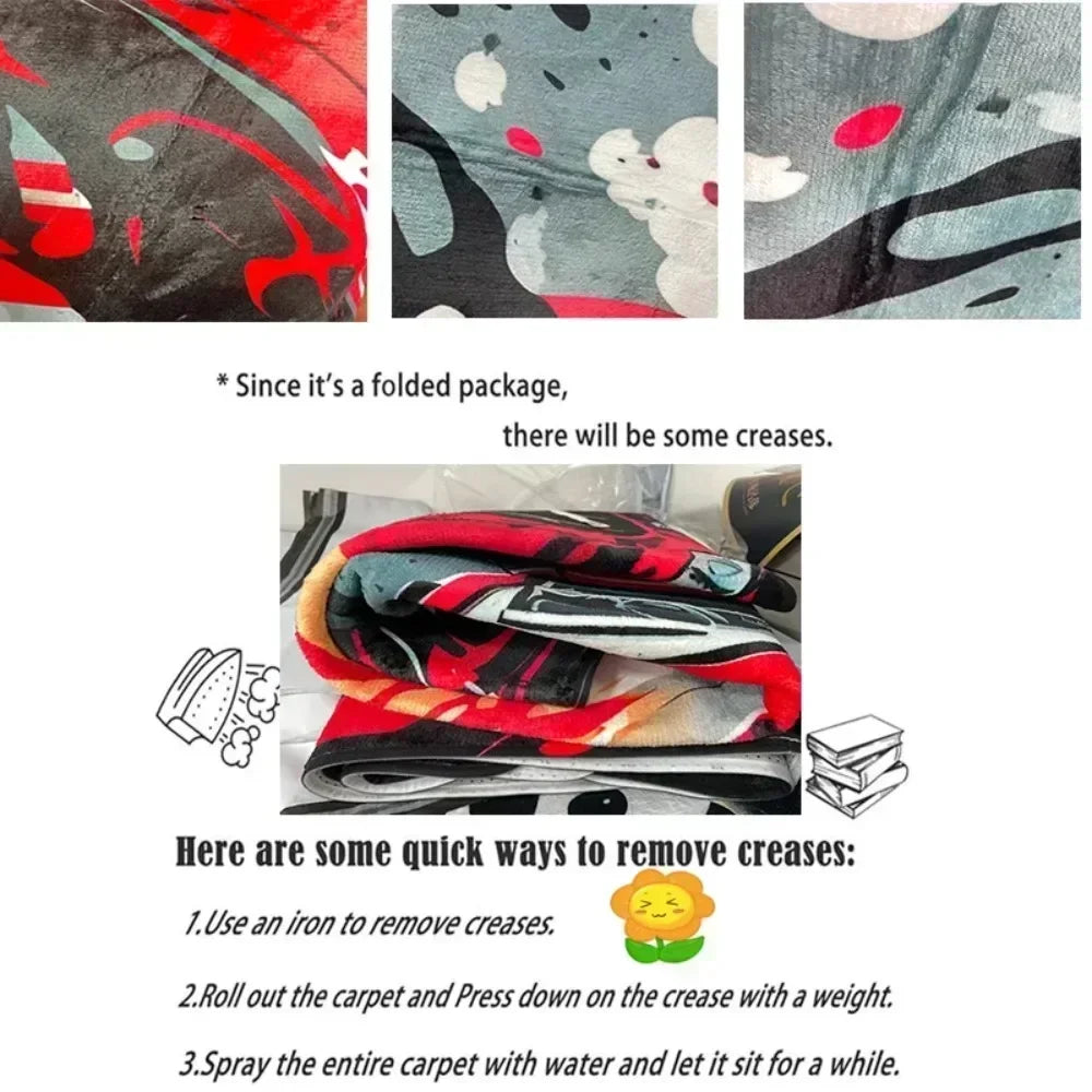 Gamer Controller Round Rug Cool Black Circuit Board Carpet for Gaming Rooms, Teens, Man Caves & Geek Decor Floor Mat