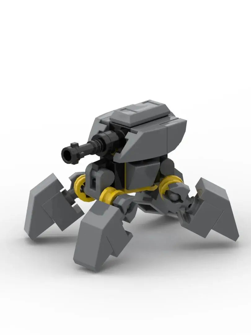 MOC WWII Military Quadruped Mech Robot Building Blocks Set - Educational STEM Toy for Boys Ages 8+