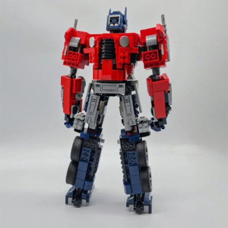 1507PCS Car Display Model  Moc-10302 Robot Optimus Prime Truck Autobot Movies Building DIY Model Blocks for Kids presents