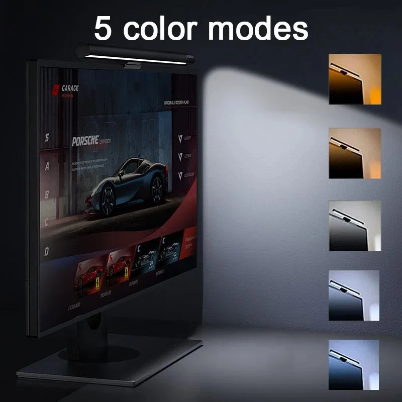 LED Desk Lamp Monitor Screen Light Bar RGB Computer Atmosphere Double sided Lights  For Work Study Read Gaming Dimming Lighting