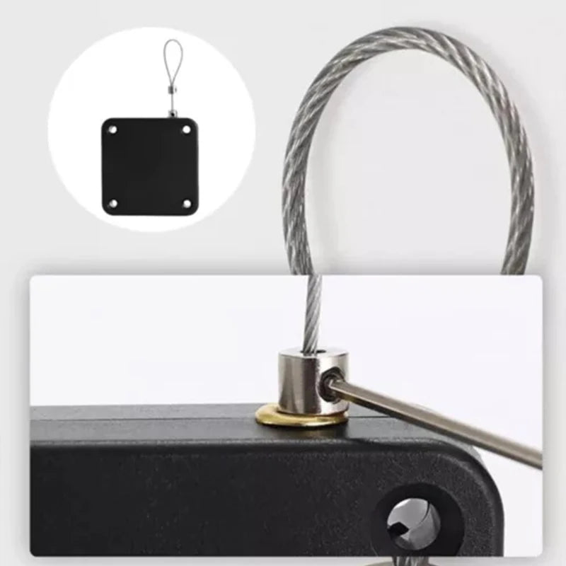 Punch Free Door Closer Telescopic Door Device Automatic Sensor Door Closer Adjustable Surface Door Stop Bracket for Door Close