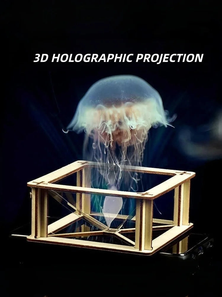 DIY 3D Holographic Projector Kit for Kids  Scientific Production Handmade Puzzle Experimental Materials Small Invention Projects