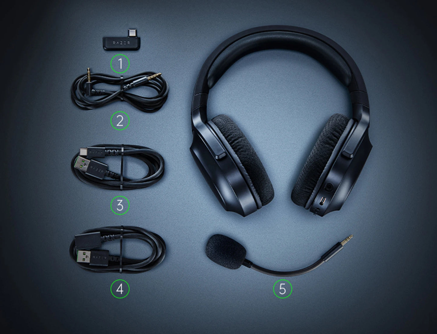 Razer Barracuda X Wireless Bluetooth Gaming Headset, Multi-Platform, USB-C Microphone Connection, PC Gamer Headphone