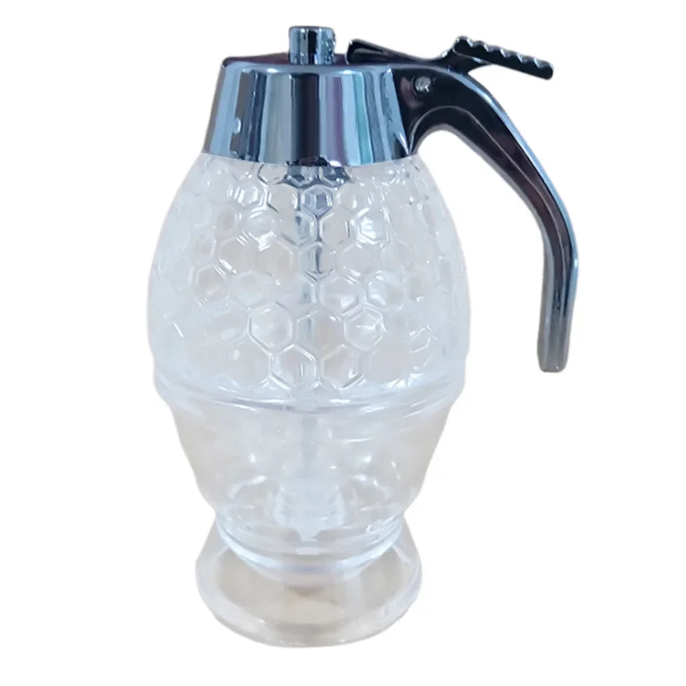 Syrup Dispenser with Stand Honey Pourer Dispenser Olive Oil Dispenser Bottle for Home Kitchen Storing Honey and Syrup