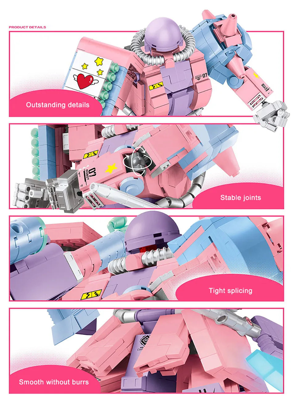 Cyber Mecha Model Building Blocks - Storm Freedom Ancestor Mechanical Robot Assembly Kit for Kids & Adults