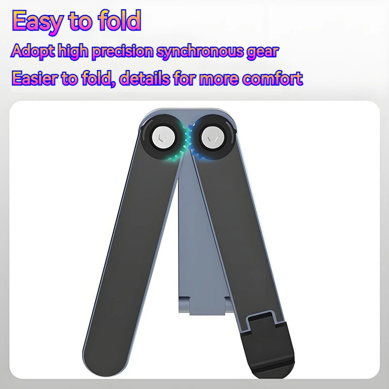 Metal Mini Foldable Laptop Stand Adjustable Angle Portable Notebook Holder for 10-17 Inch Laptops Ideal for Home Office Travel