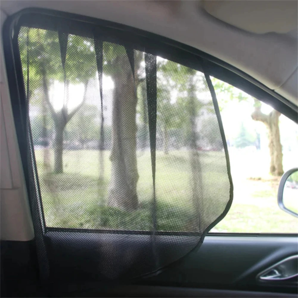 Magnetic Car Sun Shade UV Protection Car Curtain Car Windows Sunshade Side Window Mesh Sun Visor Summer Protection Window Film