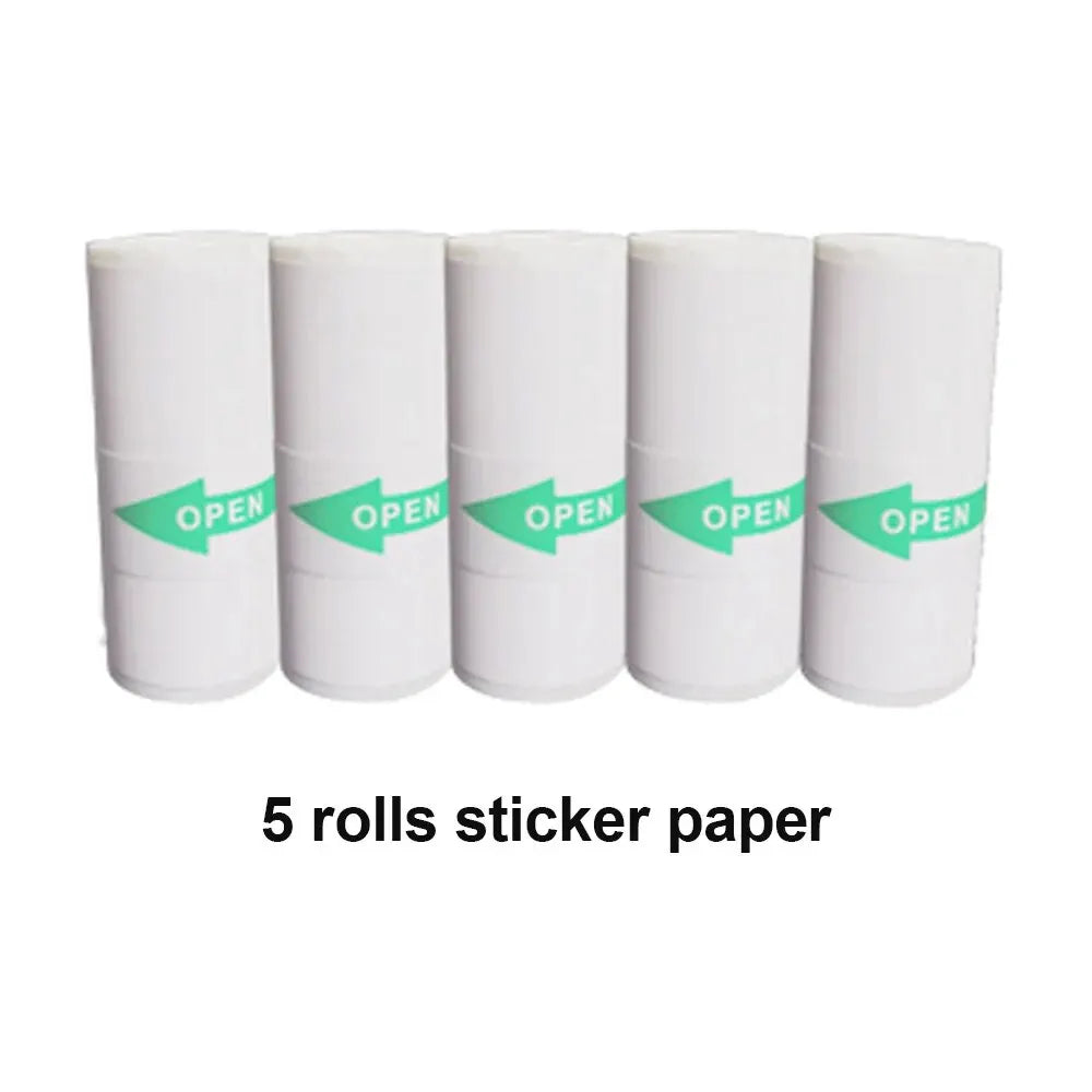 Portable Mini Thermal Printer Wirelessly BT 203dpi Photo Label Memo Wrong Question Printing With USB Cable Imprimante Portable