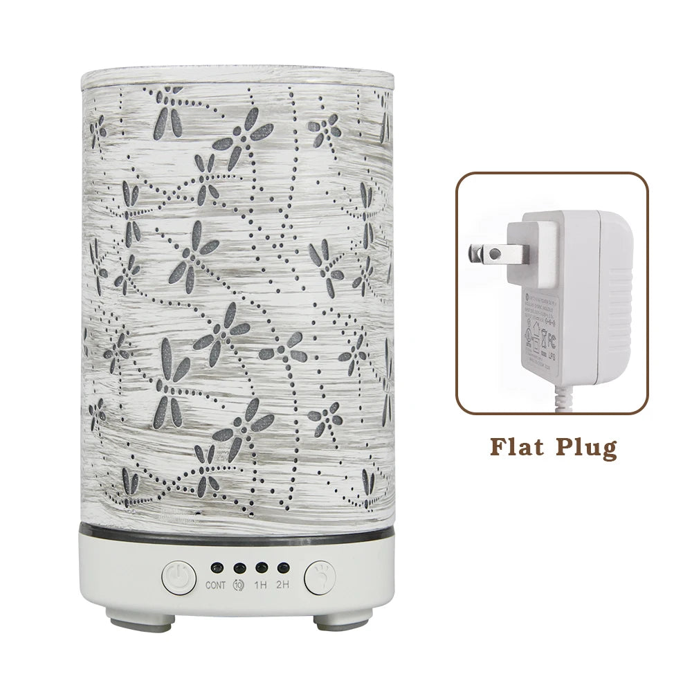 Essential Oil Diffuser 100ML Aroma Diffuser Cool Mist Humidifiers Dragonfly Scent Diffuser with Auto Shut-Off Protection
