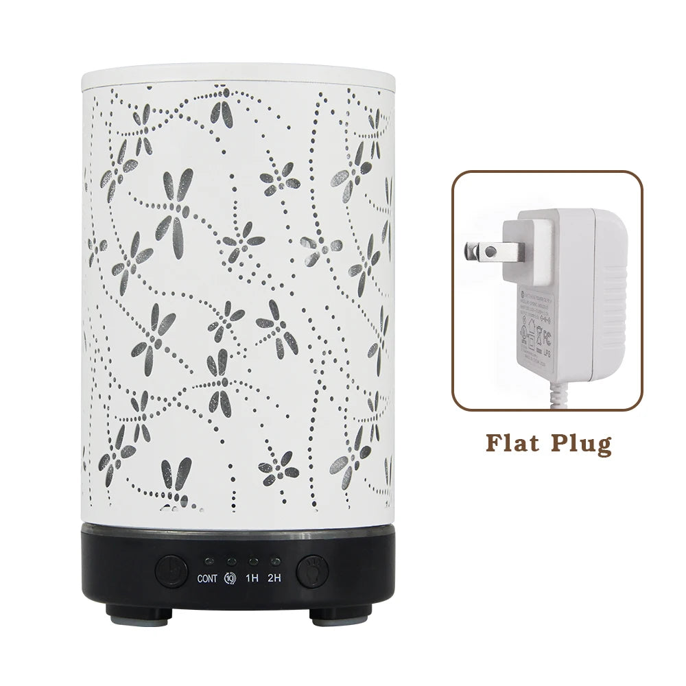 Essential Oil Diffuser 100ML Aroma Diffuser Cool Mist Humidifiers Dragonfly Scent Diffuser with Auto Shut-Off Protection