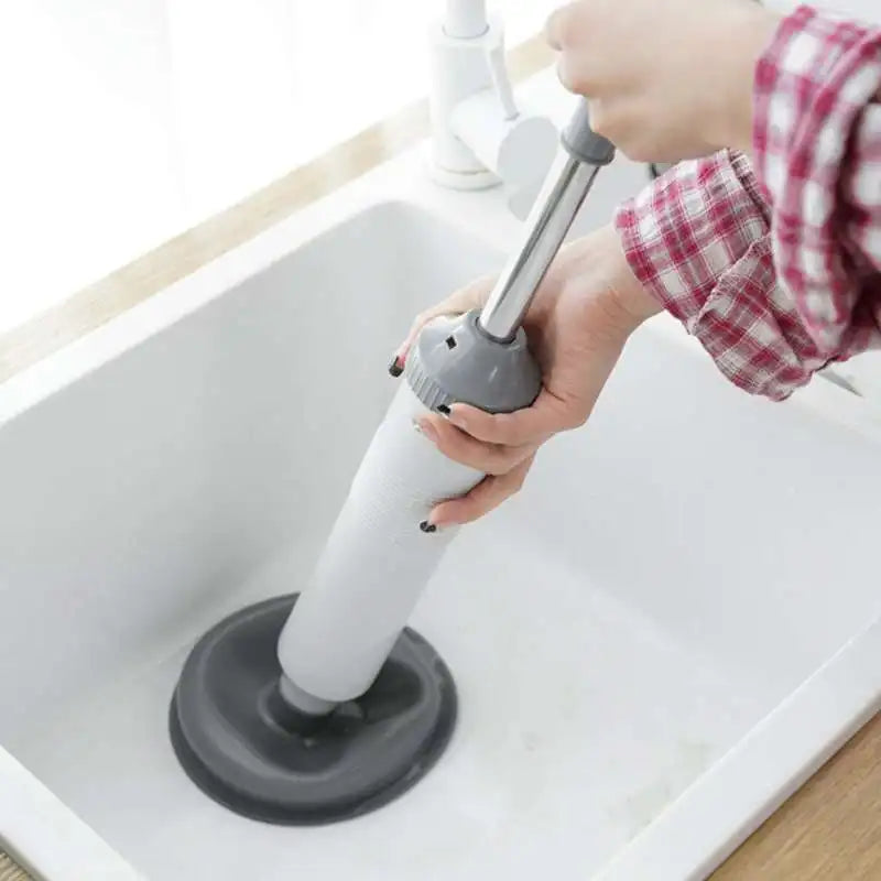 Silicone Toilet Pipe Plunger Vacuum Suction Cups High Pressure Pump Anti Blocking Unblocking Pipeline Drain Household Reusable