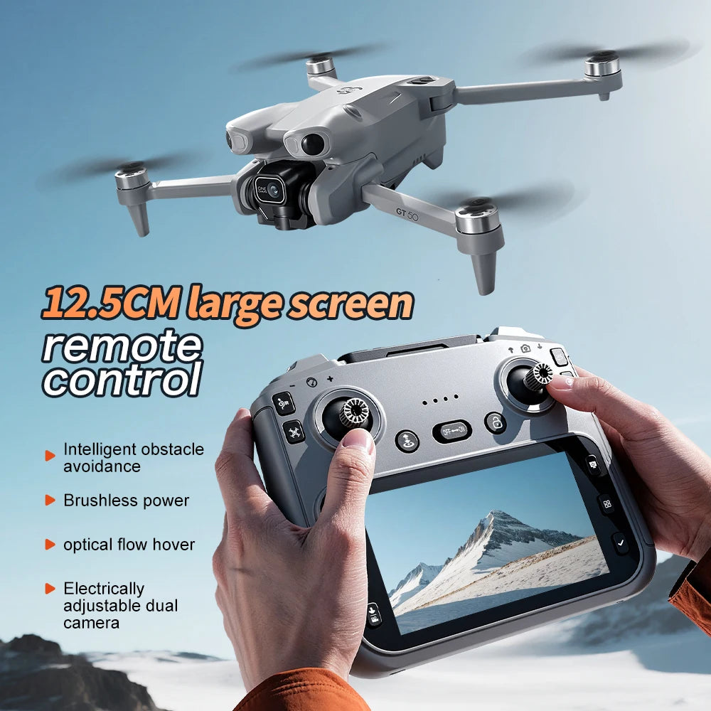 8K HD Camera Photography 5G WIFI Brushless Avoid Obstacles FPV Fishing Drone RC Quadcopter For Kids Toys Hot GT50 PRO GPS Drone