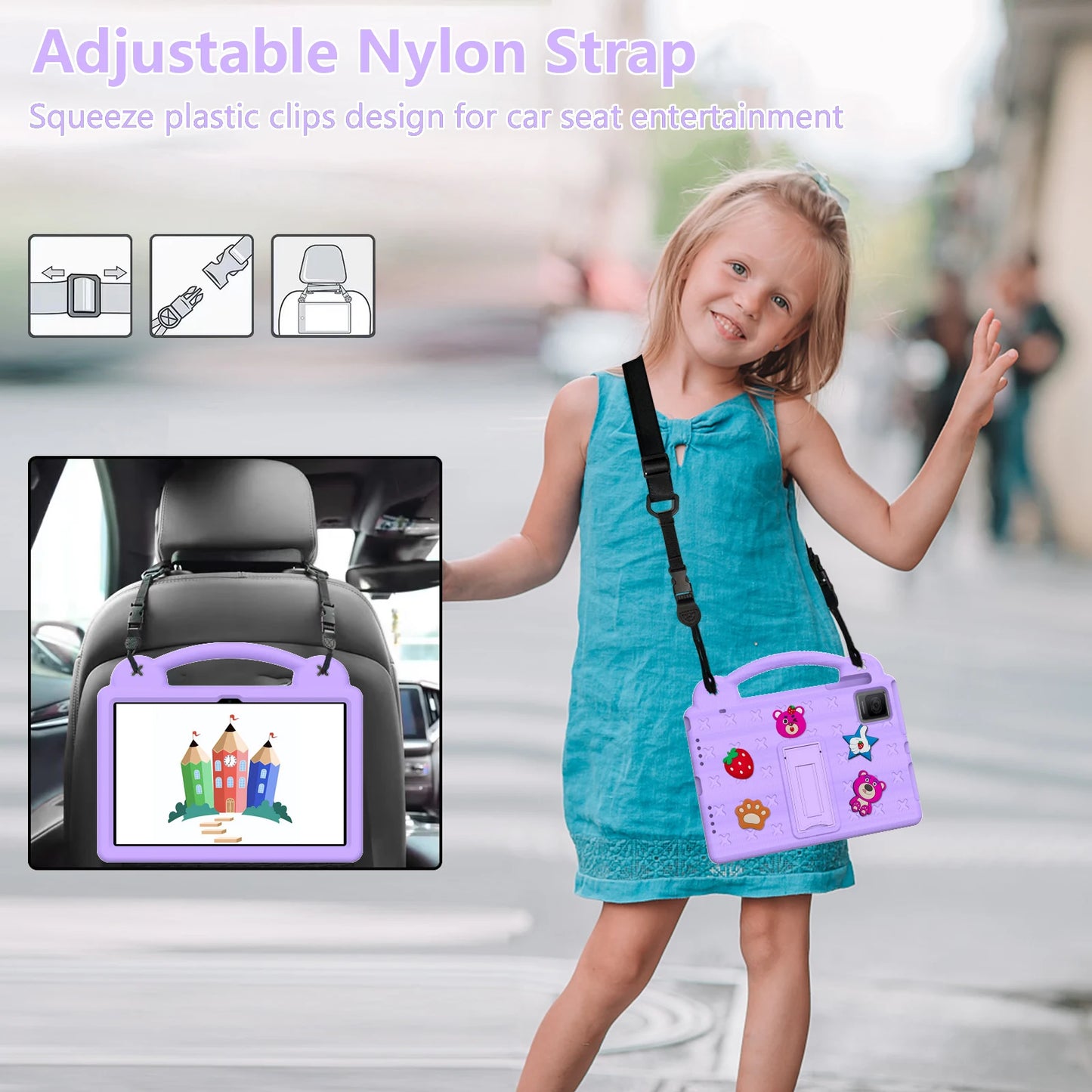 Kids Cartoon Tablet Case For TCL 8 gen2 2024 Tab 10 GEN 2 10.36'' NxtPaper 11 10.95'' Tab 8 LE 8'' with Shockproof Stand Cover
