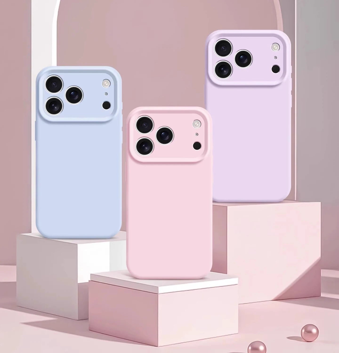Liquid Silicone Phone Case For iPhone 17 Pro Max 17Air 16 17 Pro 15 14 Plus With Crossbody Lanyard camera Protection Coque Cover