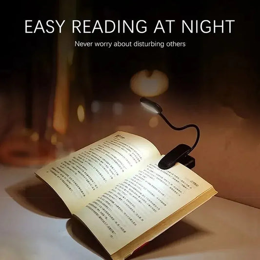 Adjustable LED Clip-On Book Lamp Table Battery Powered Flexible Study Learning Desk Lamp Portable Bedroom Reading Night Light