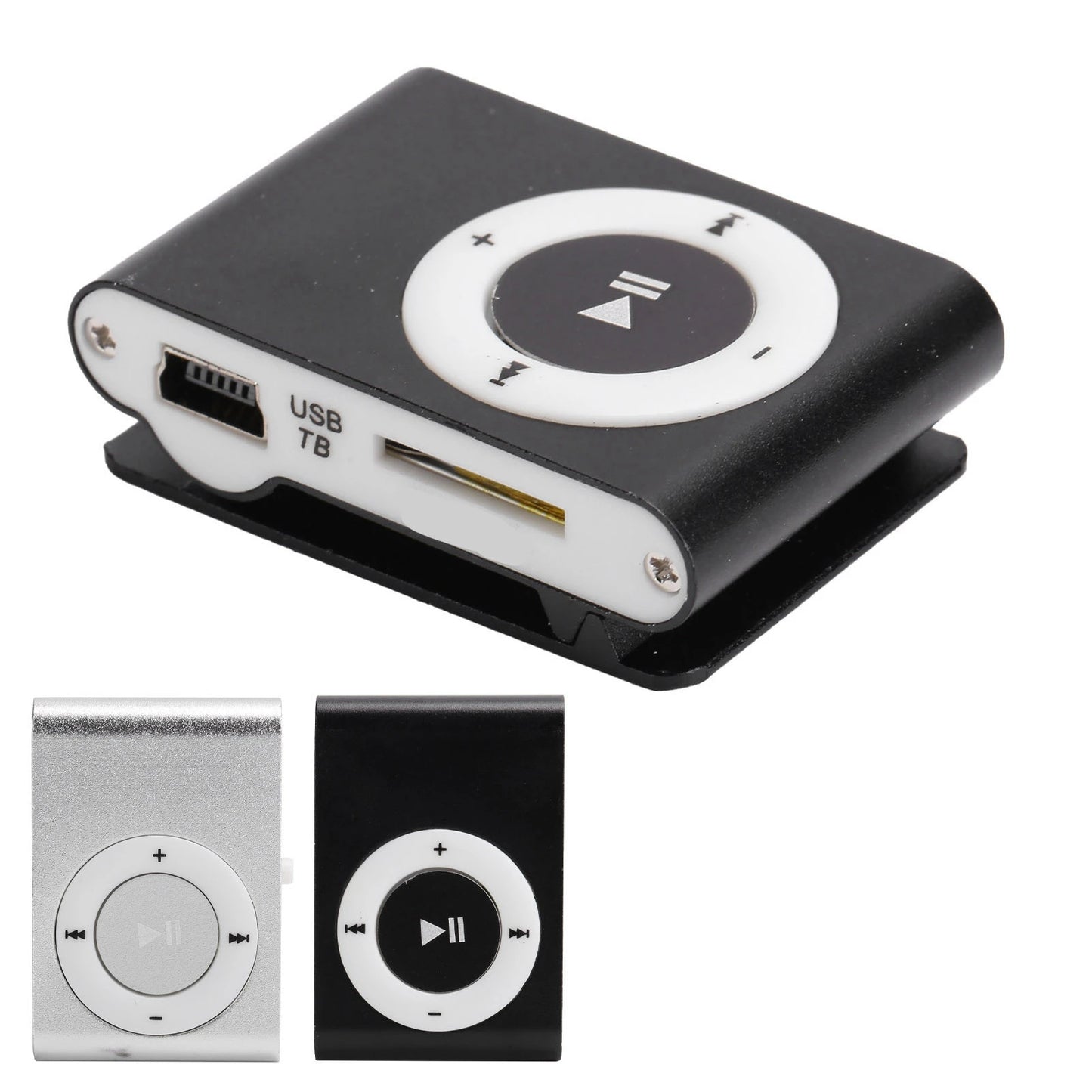 Portable Digital Music Media Player MiniMP3 BackClip Player with Earphone and USB Cable Mini Music Player Portable Music Player