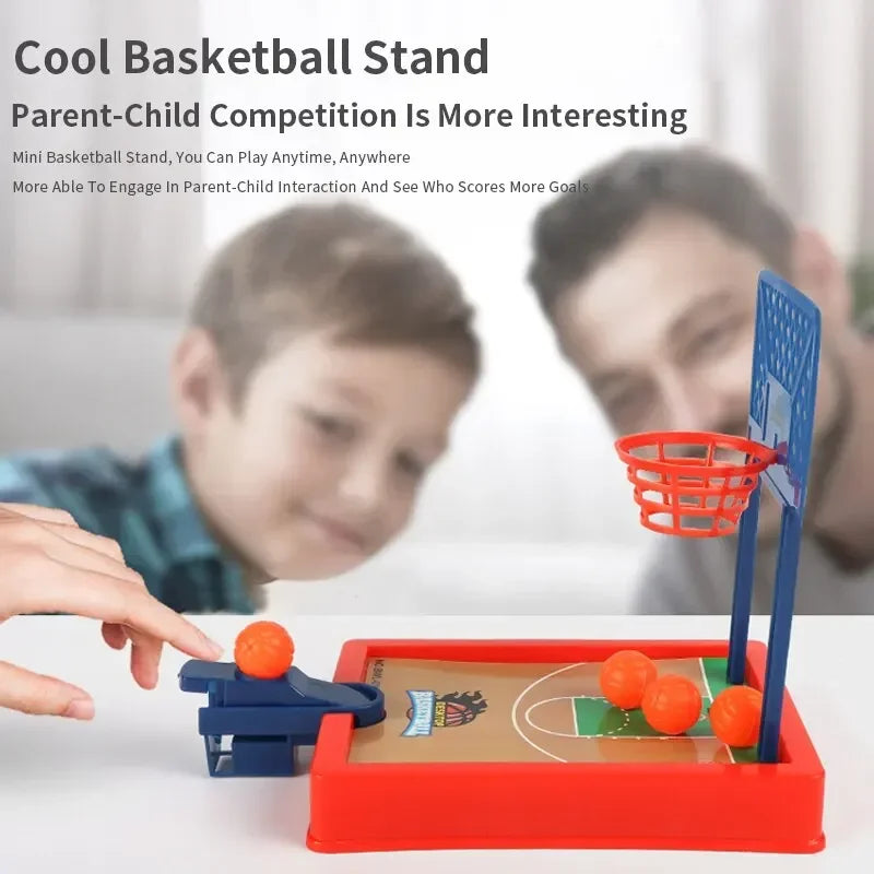 1 PC Basketball Game Mini Desktop Tabletop Portable Travel Or Office Game Set for Indoor Or Outdoor Fun Sports Board Game