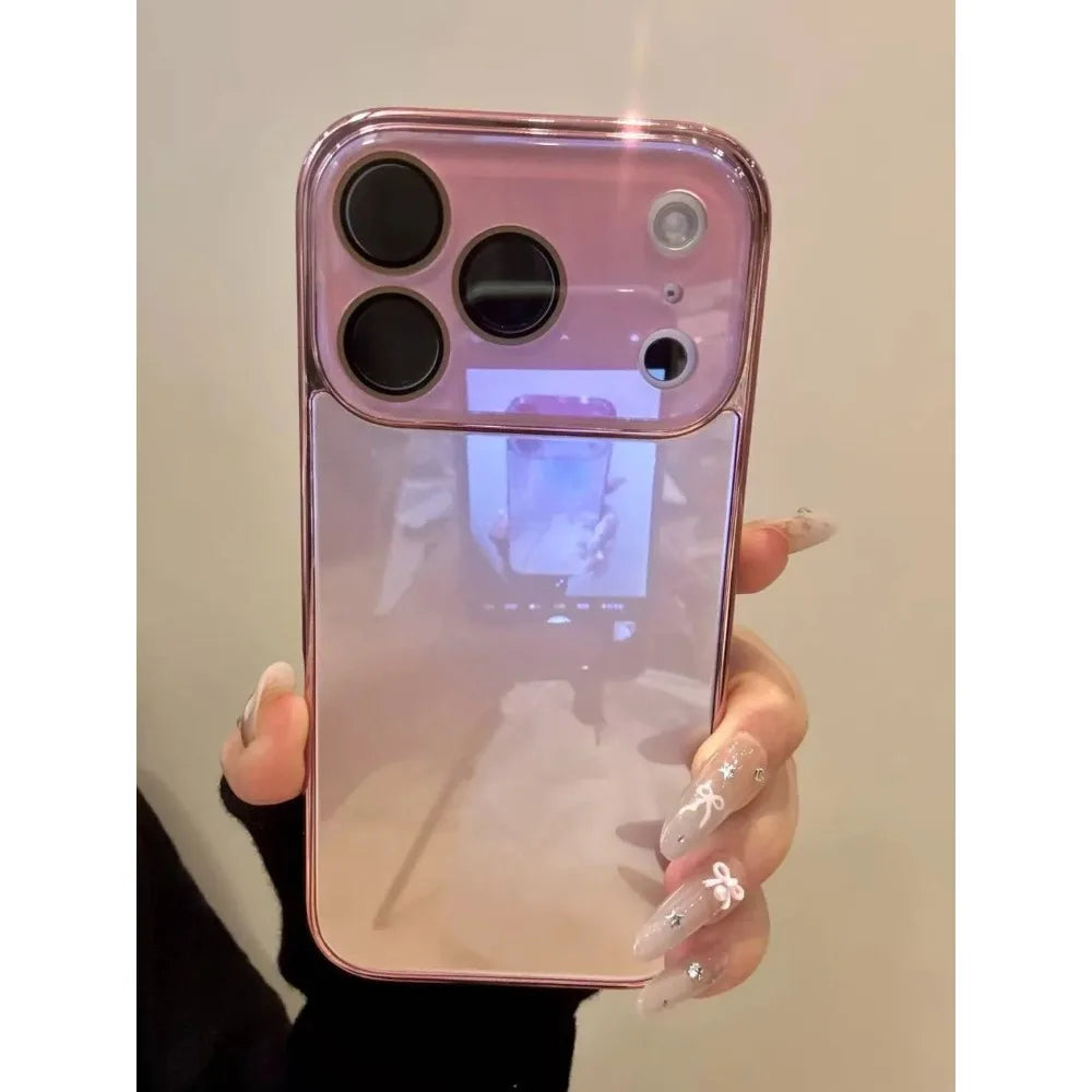 Luxury Tempered Glass Camera Protection Case for iPhone 17 16 15 14 13 12 11 Pro Max Plating Bumper Shockproof Hard Back Cover