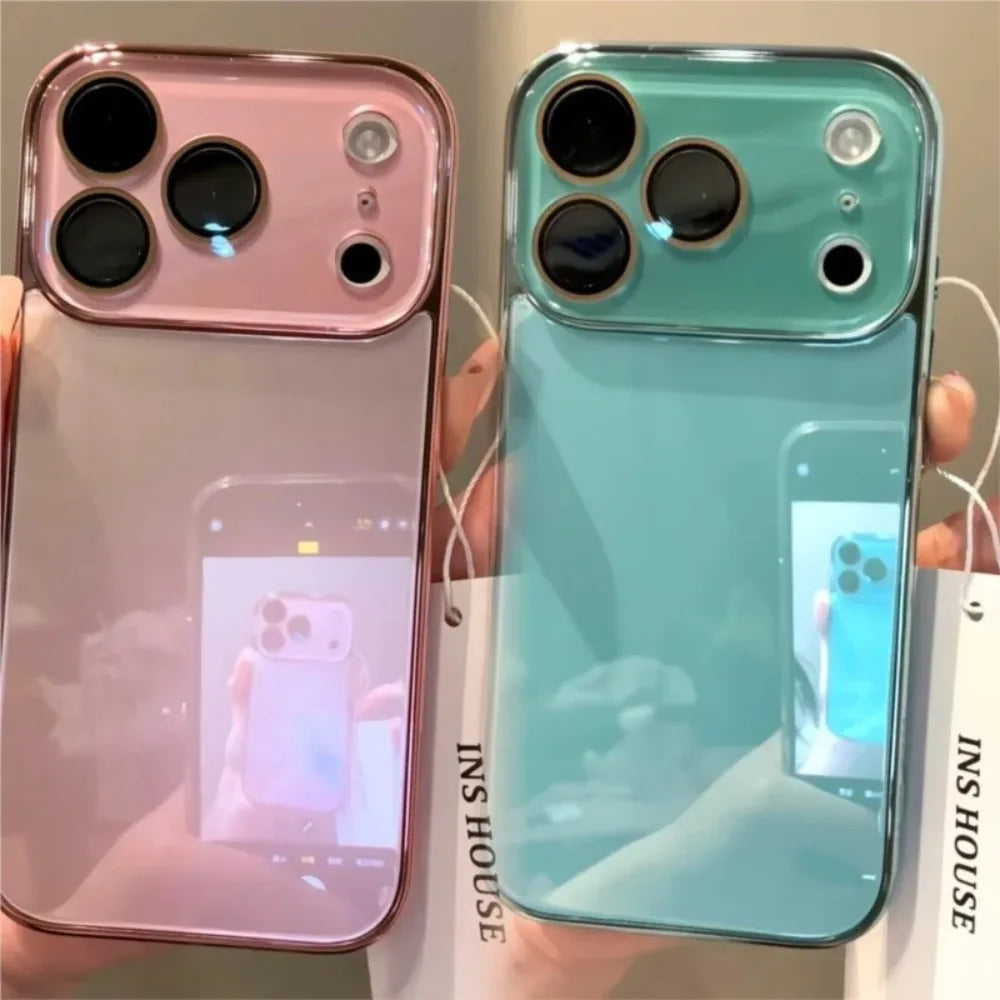 Luxury Tempered Glass Camera Protection Case for iPhone 17 16 15 14 13 12 11 Pro Max Plating Bumper Shockproof Hard Back Cover