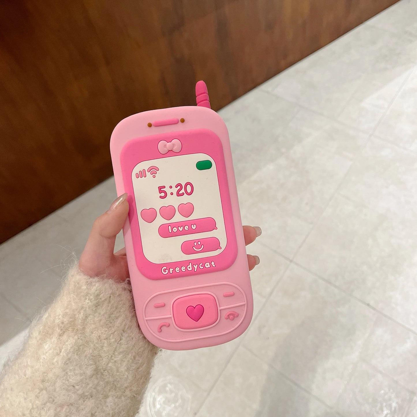 Couple's Fun Accessories Fashionable Pink Push-pull Telephone Design Phone Case For iPhone 13 14 15 16 Pro Max Anti Drop Case