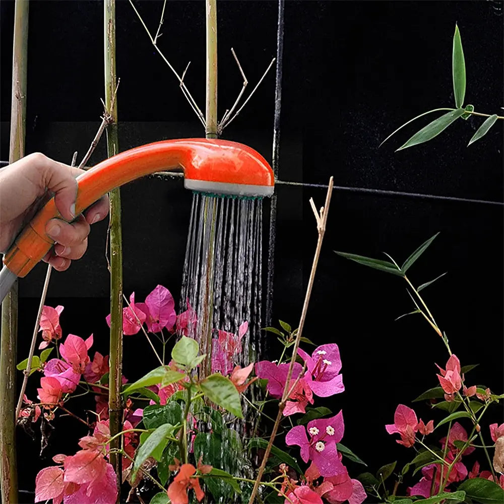 Portable Outdoor Camping Shower Camping Shower Pump Rechargeable Shower Head for Camping Hiking Traveling