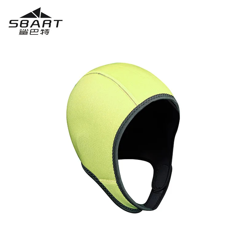 Diving Hood, 2.5mm Neoprene Thermal Diving Cap, Stretchable Surfing Swimming Cap With Chin Strap for Adult/Kids