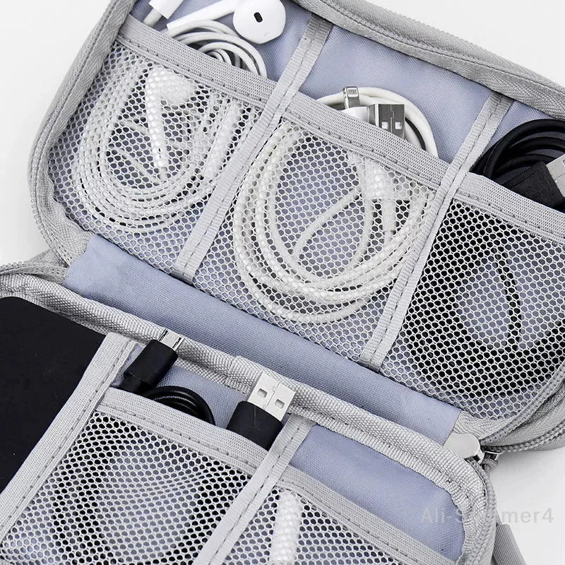 Portable Travel Portable Digital Product Storage Bag USB Data Cable Manager Earphones Mobile Power Storage Bag